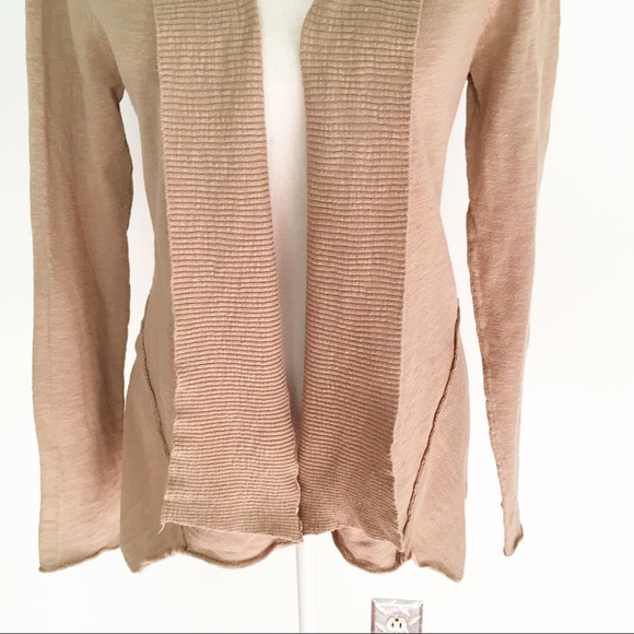 Grace Elements Tan Open Front Cardigan Size Large - Picture 4 of 10